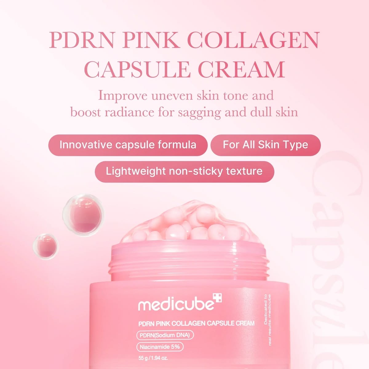 PDRN Pink collagen Capsule Cream - Image 2