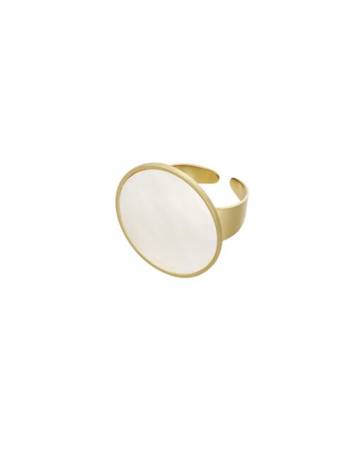 Ring ronde steen