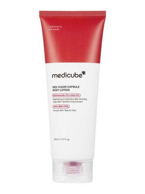 Medicube red clear capsule body lotion